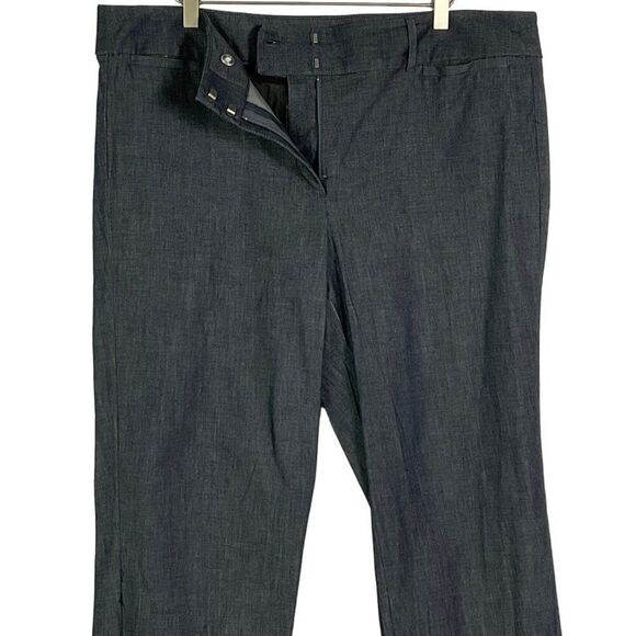 Ann Taylor Factory Signature Pants Size 16 Cotton/Spandex Blend, Midnight Blue - Picture 7 of 11